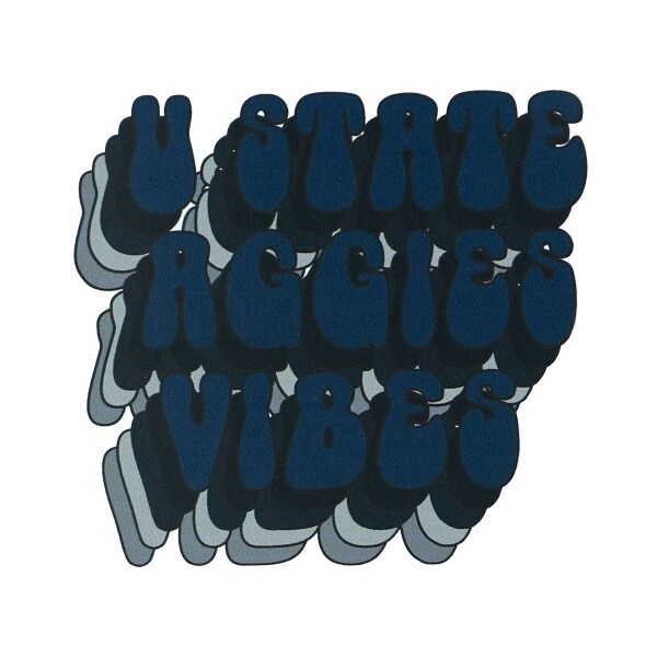 U State Aggies Vibes Sticker navy